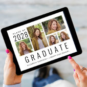 ミニマル5モダン枚のコラージュ 案内状