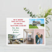 ミニマル5枚の写真を移動お知らせ 案内状 (スタンド正面)