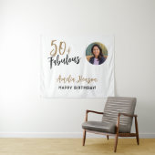 ミニマル50と素晴らしい写真50誕生日 タペストリー (インサイチュ(横))