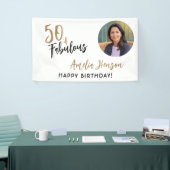 ミニマル50と素晴らしい写真50誕生日 横断幕 (トレードショー)