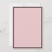 ミニマル50 & ファビュラス ダスティピンク 50歳の誕生日 招待状 (裏面)