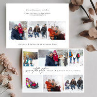 ミニマル6モダン数々の枚の写真結婚コラージュ