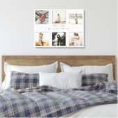 ミニマル6写真第1回結婚記念 キャンバスプリント (インサイチュ (寝室))