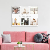 ミニマル6写真第1回結婚記念 キャンバスプリント (インサイチュ (リビング))