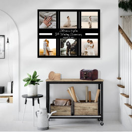 ミニマル6写真第5回結婚記念 キャンバスプリント