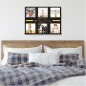 ミニマル6写真60結婚周年記念 キャンバスプリント (インサイチュ (寝室))