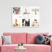 ミニマル6写真60結婚周年記念 キャンバスプリント (インサイチュ (リビング))