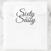 ミニマル60とサッシー60白黒 スクエアシール (バッグ)