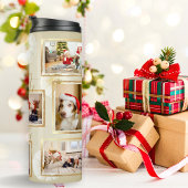 ミニマル7写真テンプレートベージュ金ゴールドクリスマス タンブラー