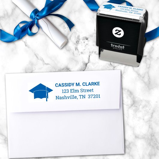 ミニマル8年生の卒業住所 セルフインキングスタンプ