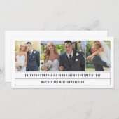 ミニマル | お結婚礼フォトカード サンキューカード (正面/裏面)