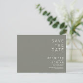ミニマル ウェディング セイヴ・ザ・デート カード (スタンド正面)