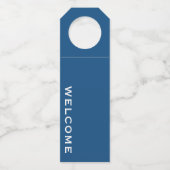 ミニマル ウェルカム ブルーボトル ハンガータグ ボトルネックタグ (正面)