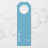 ミニマル ウェルカム ボトル ハンガー タグ (正面)