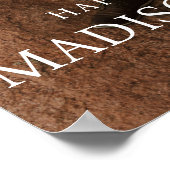 ミニマル&エレガントフォトモノグラ結婚ムの ポスター (角)