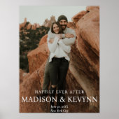 ミニマル&エレガントフォトモノグラ結婚ムの ポスター (正面)