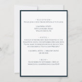 ミニマル&エレガントヴィンテージモノグラ結婚ム 招待状 (裏面)