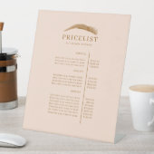ミニマル エレガント アイブロウ サロン 価格表 台座サイン (インサイチュ)