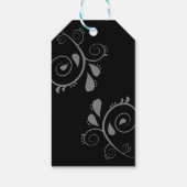 ミニマル エレガント タイポグラフィ モノグラムイニシャル ギフトタグ (裏面)