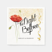 ミニマル エレガント 前夜のリハーサル ナプキン スタンダードカクテルナプキン (正面)