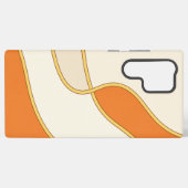 ミニマル オレンジ カーブ スマホケース SAMSUNG GALAXYケース (裏面横)