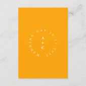 ミニマル カジュアル ウェディング 詳細 封入物 エンクロージャーカード (裏面)