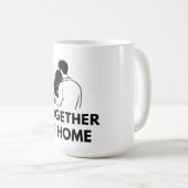 ミニマル カップル マグカップ Together Is Home (正面右)