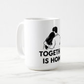 ミニマル カップル マグカップ Together Is Home (正面左)