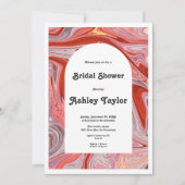 ミニマル カラフル アーティスティック アブストラクト ブライズシャワー 招待状 (正面)