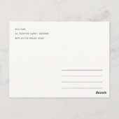 ミニマル カンザスシティ ミズーリー州 水彩画 トラベル ポストカード (裏面)