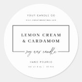 ミニマル キャンドル缶 ステッカー 業務用 製品ラベル (正面)