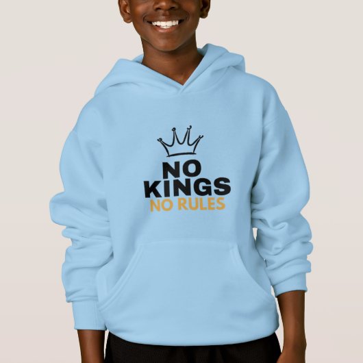 ミニマル クラウン グラフィック デザイン No Kings No Rules | (正面)
