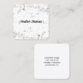 ミニマル（グレンギー） スクエア名刺 (正面/裏面)