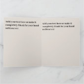 ミニマル グレー ラブ バード ロマンチック グロッシー バレンタイン カード (内部)