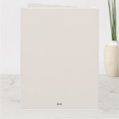 ミニマル グレー ラブ バード ロマンチック グロッシー バレンタイン カード (裏面)