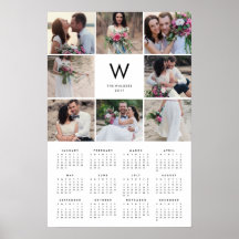 ミニマル コラージュ 16x24 2017 年 カレンダー