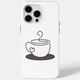 ミニマル コーヒー スマホケース iPhone 15 PRO MAXケース