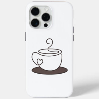 ミニマル コーヒー スマホケース iPhone 15 PRO MAXケース