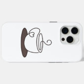 ミニマル コーヒー スマホケース Case-Mate iPhoneケース (裏面 (横))