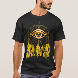 ミニマル ゴールドマスク Tシャツ - ラグジュアリーストリートウェア