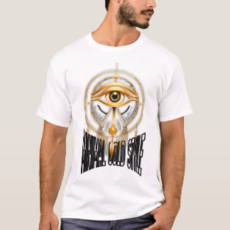 ミニマル ゴールド エジプトマスク Tシャツ – ラグジュアリー