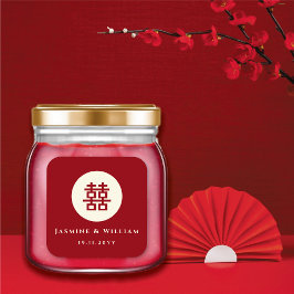 ミニマル・サークル二重中国の幸福結婚ズ スクエアシール