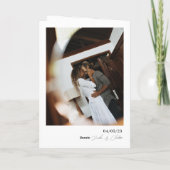 ミニマル&シック・モノグラム結婚ズ サンキューカード (裏面)