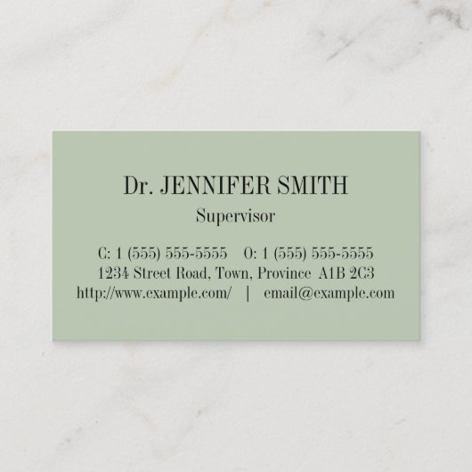 ミニマル&シンプルプロフェッショナル名刺 名刺 (正面)