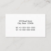 ミニマル&シンプルプロフェッショナル名刺 名刺 (裏面)