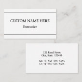 ミニマル&シンプルプロフェッショナル名刺 名刺 (正面/裏面)