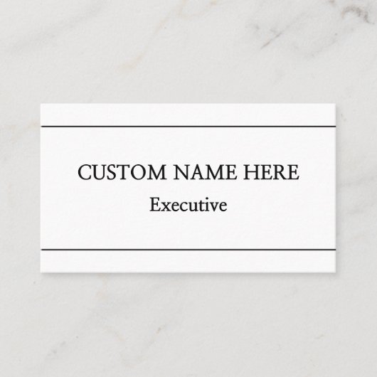 ミニマル&シンプルプロフェッショナル名刺 名刺 (正面)