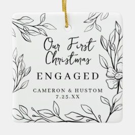 ミニマル シンプル おしゃれ オーダーメイドエンゲージメント セラミックオーナメント