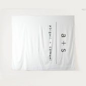 ミニマル シンプル ウェディング フォトブース 背景 タペストリー (正面(横))