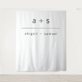 ミニマル シンプル ウェディング フォトブース 背景 タペストリー